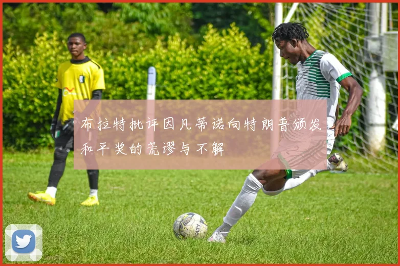 布拉特批评因凡蒂诺向特朗普颁发和平奖的荒谬与不解